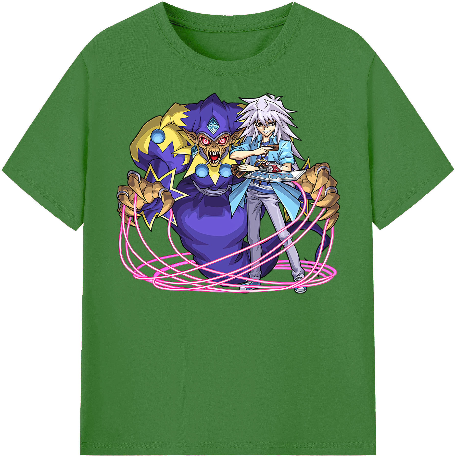 （画像用） 遊☆戯☆王 Yu-Gi-Oh! レディースカジュアルプリントTシャツ（綿100％）